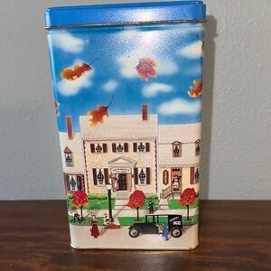 Vintage 1990 Hershey’s Kisses Tin “Hometown Series” Canister #6